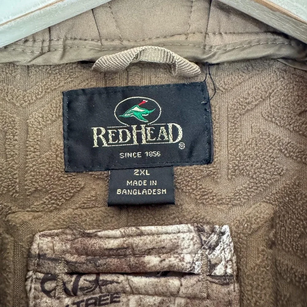 RedHead Jacket Mens 2XL Brown Realtree Xtra Camo Softshell Hunting Workwear Camp